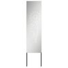 vidaXL Puutarhan yksityisyyden verho Viivakuvio Hopea 32 x 140 cm