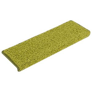 vidaXL Porrasmatot 15 kpl 65x21x4 cm Vihre&auml; Suorakulmainen Reuna