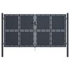 vidaXL Puutarhan portti ter&auml;s 300x175 cm antrasiitti