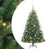 vidaXL Salkomallinen tekoinen joulukuusi Vihre&auml; 120 cm PVC ja metalli