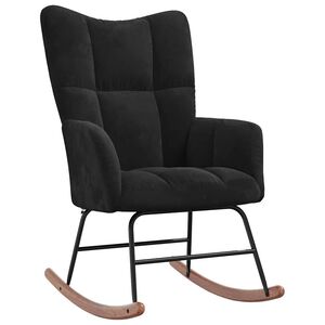 vidaXL Keinutuoli Musta 78 x 61 x 98 cm Sametti