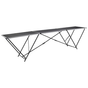 vidaXL Taittuva tapetointip&ouml;yt&auml; MDF ja alumiini 300x60x78 cm