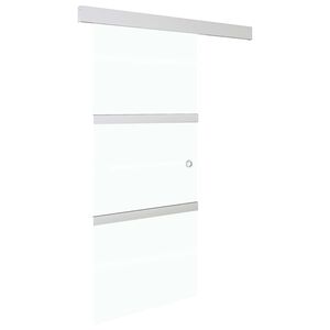 vidaXL Liukuovi soft-stopeilla ESG-lasi ja alumiini 76x205 cm