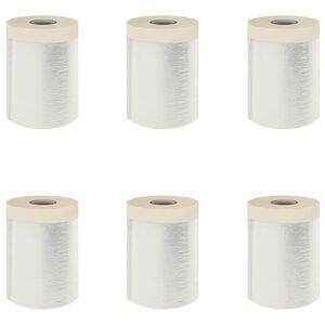 vidaXL P&ouml;lylakana liimalla 6 kpl L&auml;pin&auml;kyv&auml; 55 x 3300 cm HDPE