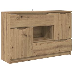 vidaXL Sivup&ouml;yt&auml; Artisan tammi 100 x 30 x 65,6 Tekninen puu