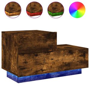 vidaXL Y&ouml;p&ouml;yt&auml; LED-valoilla savutammi 70x36x40,5 cm
