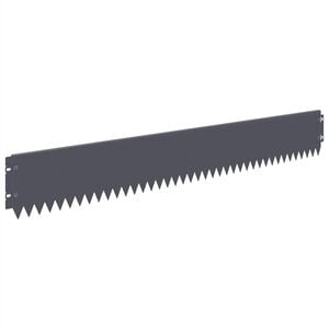 vidaXL Nurmireunus 10 pcs 103 x 15 cm Ter&auml;s Antrasiitti