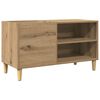 vidaXL LP-levyjen s&auml;ilytyskaappi artesaani tammi 84,5x38x48 cm puu