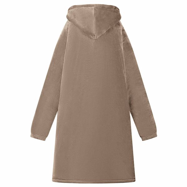 vidaXL Viltti-huppari Camel L Fleece ja flanelli