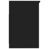 vidaXL Laatikosto musta 40x50x76 cm tekninen puu
