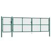 vidaXL Verkkoportti puutarhaan vihre&auml; 500x125 cm galvanoitu ter&auml;s