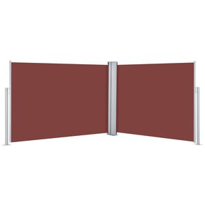 vidaXL Sis&auml;&auml;nvedett&auml;v&auml; sivumarkiisi 100x1000 cm ruskea
