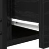 vidaXL Y&ouml;p&ouml;yt&auml;kaappi Musta tammi. 34 x 36 x 50 cm Tekninen puu