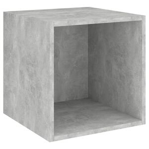 vidaXL Sein&auml;kaappi betoninharmaa 37x37x37 cm tekninen puu