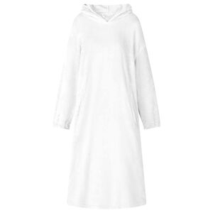 vidaXL Viltti-huppari Valkoinen s Flanelli