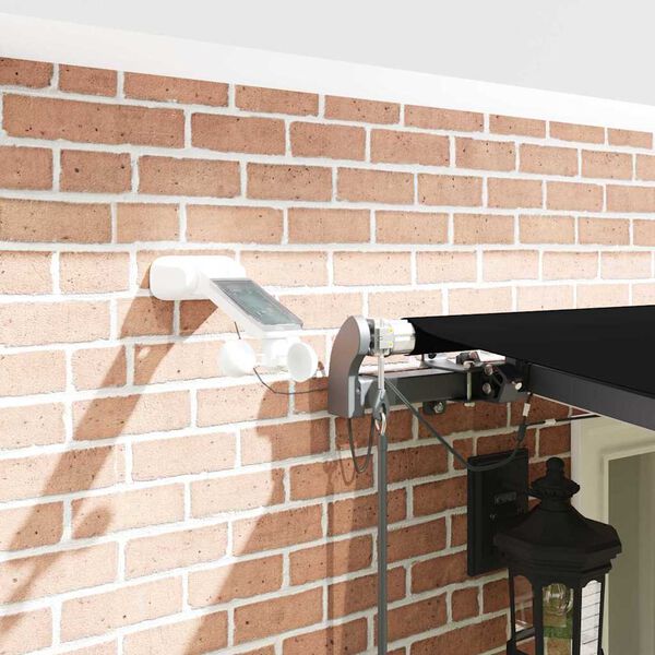 vidaXL Aurinkovarjon kangas mukana Musta 600 &times; 300 cm Polyesteri