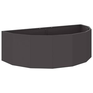 vidaXL Kukkalaatikko Musta 120 x 60 x 35 cm Ter&auml;s