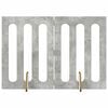 vidaXL Taitettava lemmikkitarha 2 kpl Betoninharmaa 100,5 x 38 x 70 cm