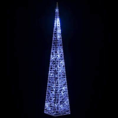 vidaXL LED koristevalokartio sininen akryyli 60 cm