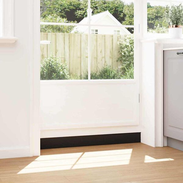 vidaXL Itsekiinnittyv&auml;t oven harjatiivisteet 6 pcs Musta 100 cm