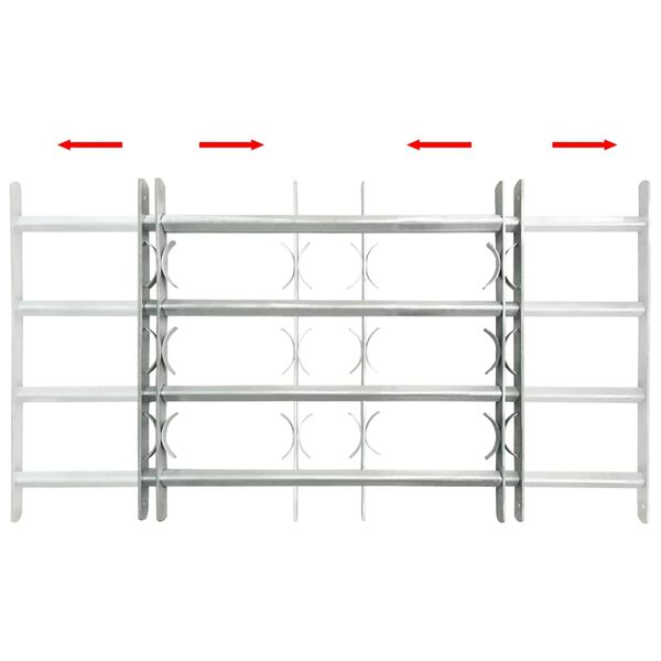 Säädettävä Ikkunan Turvaristikko 4:llä Poikkitangolla 500-650 mm