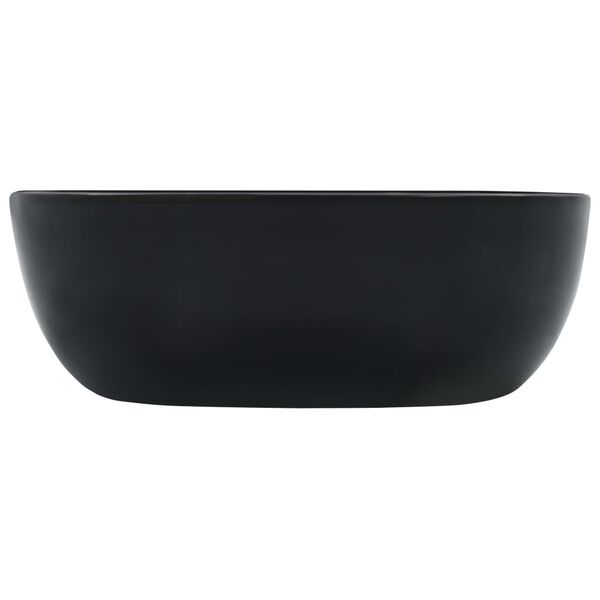 vidaXL Pesuallas 42,5x42,5x14,5 cm keraaminen musta