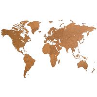 MiMi Innovations Puinen maailmankarttakoriste Giant ruskea 280x170 cm