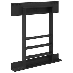 vidaXL Biljardikeppiteline Tekninen puu 93 x 12 x 103 cm Musta