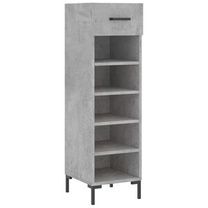 vidaXL Kenk&auml;kaappi betoninharmaa 30x35x105 cm tekninen puu