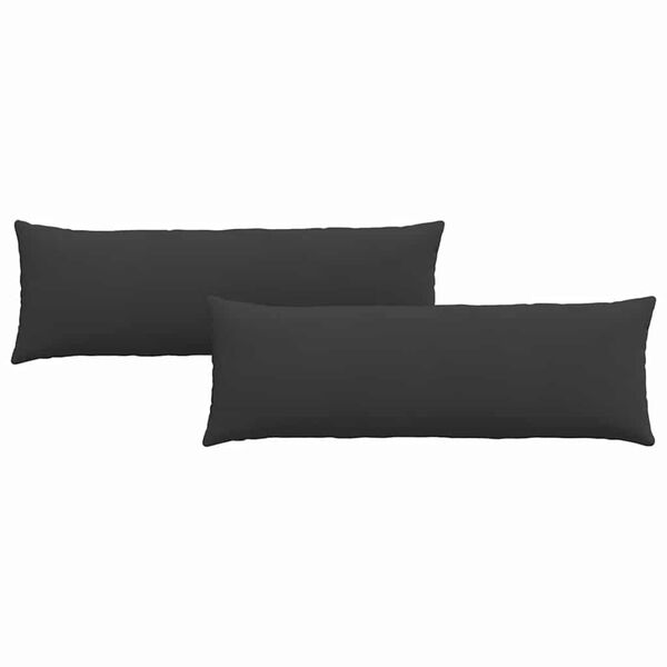 vidaXL Sohvatyynyt 2 pcs Musta 120 x 40 cm kangas