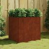 vidaXL Kukkalaatikko 80x80x80 cm Corten ter&auml;s