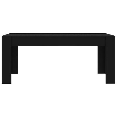 vidaXL Ruokapöytä musta 180x90x76 cm lastulevy