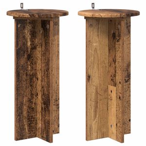 vidaXL Kasviteline 2 kpl Vanha puu 29,5 x 29,5 x 60 cm Tekninen puu