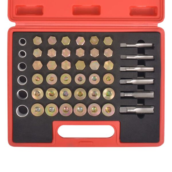 vidaXL Öljynpoistotulpan kierteiden korjaussarja