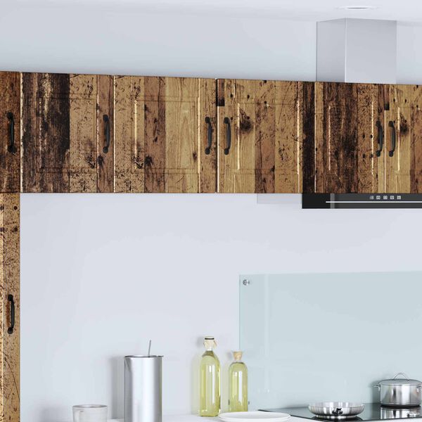 vidaXL Keitti&ouml;kaappi hyllyll&auml; Vanha puu 40 x 31 x 40 cm Tekninen puu