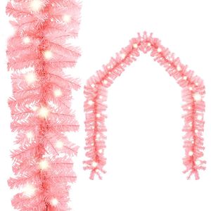 vidaXL Jouluk&ouml;ynn&ouml;s LED-valoilla 5 m pinkki