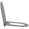 vidaXL Nopeasti irrotettava wc-istuin Harmaa 44 x 36.4 x 3.4 cm