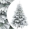 vidaXL Tekojoulupuu Saranallisilla Oksilla Lumen Pintamaalattu 150 cm