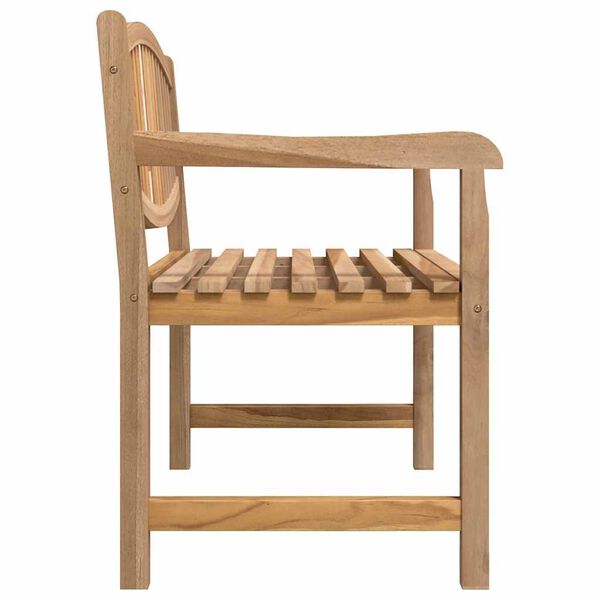 vidaXL Puutarhapenkki 114x59x87 cm t&auml;ysi tiikki