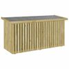 vidaXL Puutarhan s&auml;ilytyslaatikko Kyll&auml;stetty M&auml;nty 119 x 44 x 58,5 cm