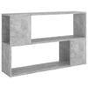 vidaXL Kirjahylly betoninharmaa 100x24x63 cm tekninen puu