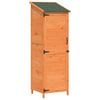 vidaXL Puutarhasuoja Ruskea 59,5 x 56 x 176,5 cm Tekninen puu
