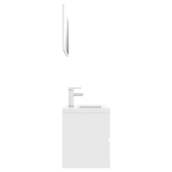 vidaXL Kylpyhuoneen kalustesarja valkoinen lastulevy