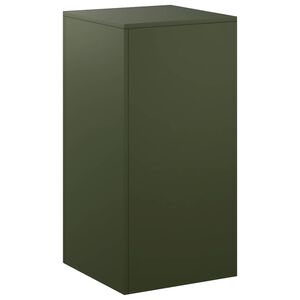 vidaXL Kasviteline Oliivinvihre&auml; 40 x 40 x 80 cm S&auml;&auml;nkest&auml;v&auml; ter&auml;s