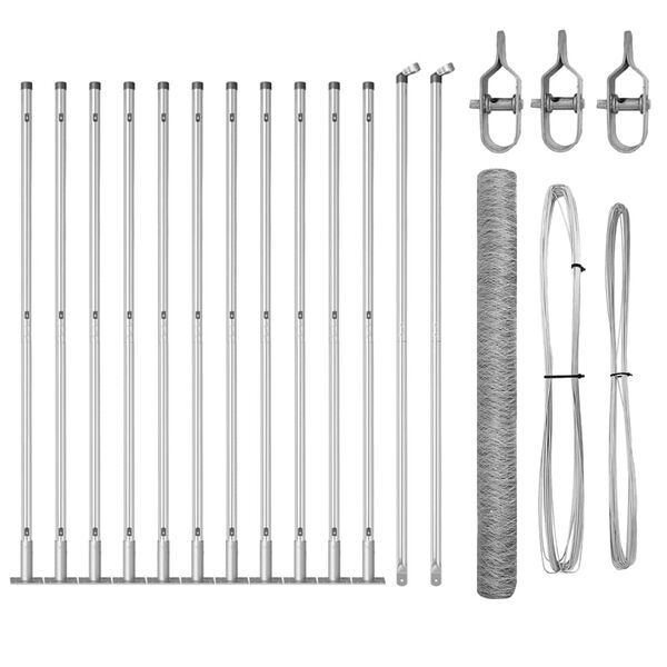 vidaXL Aitalatu Hopea 25 x 1,5 m (36 mm verkko) Ter&auml;s