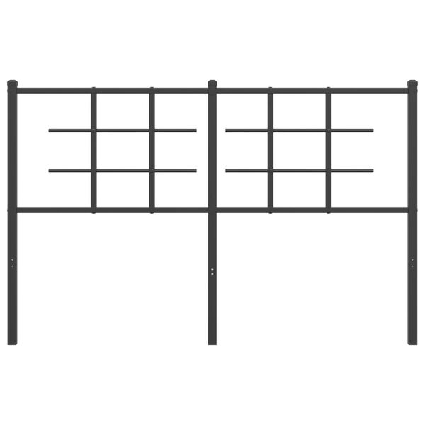 vidaXL Metallinen vaihtop&auml;&auml;ty musta 140 cm