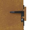 vidaXL Puutarhaportti 85x175 cm Corten-ter&auml;s