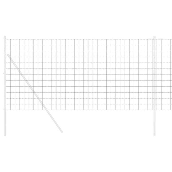 vidaXL Euroaita Harmaa 1 x 10 m PVC-pintainen rauta