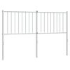 vidaXL Metallinen vaihtop&auml;&auml;ty valkoinen 135 cm