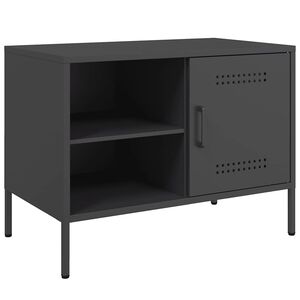 vidaXL TV-taso musta 68x39x50,5 cm ter&auml;s
